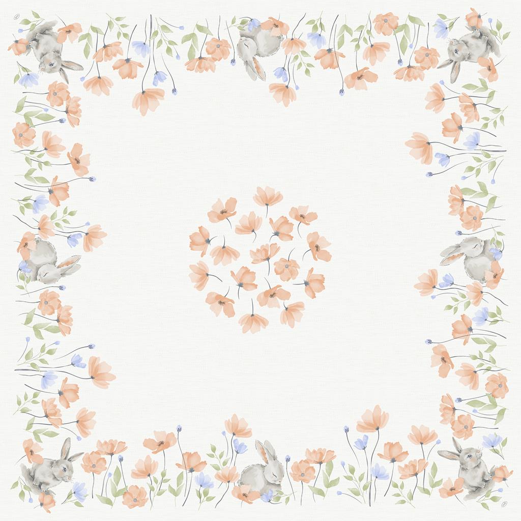 Mitteldecken Dunicel Bunny Bloom, 84 x 84cm