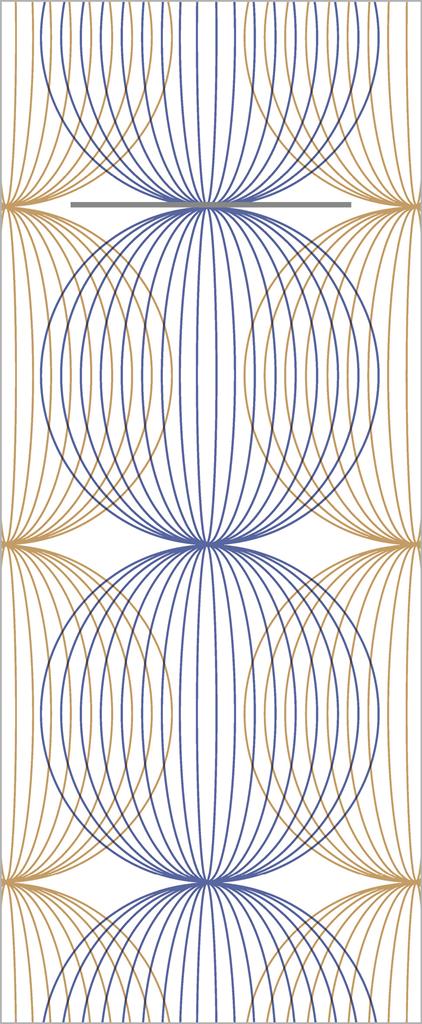 Linclass-Prof. Pocket-Nap. Ludo blau-gol 40 x 33 cm 1/8 Falz