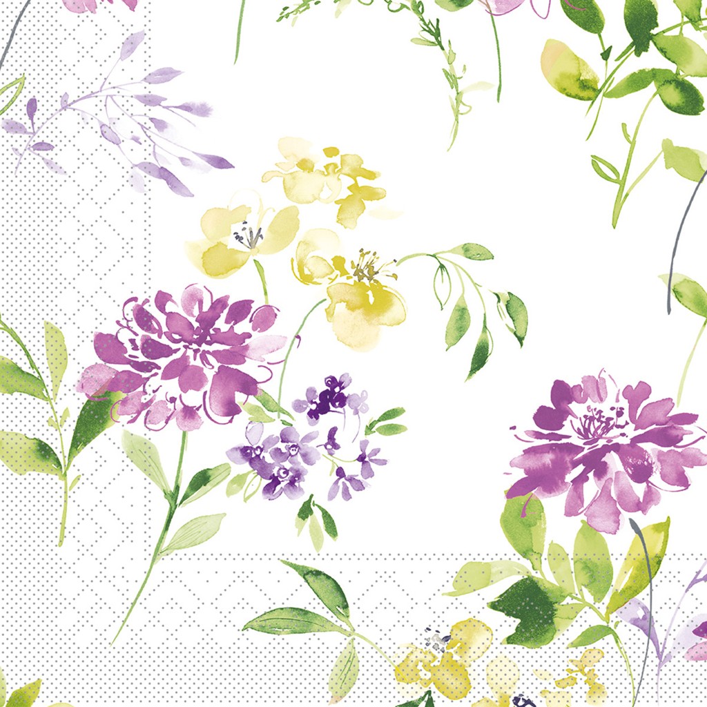 Tissue Serviette Esther 40 x 40 cm 1/4 Falz 3-lg
