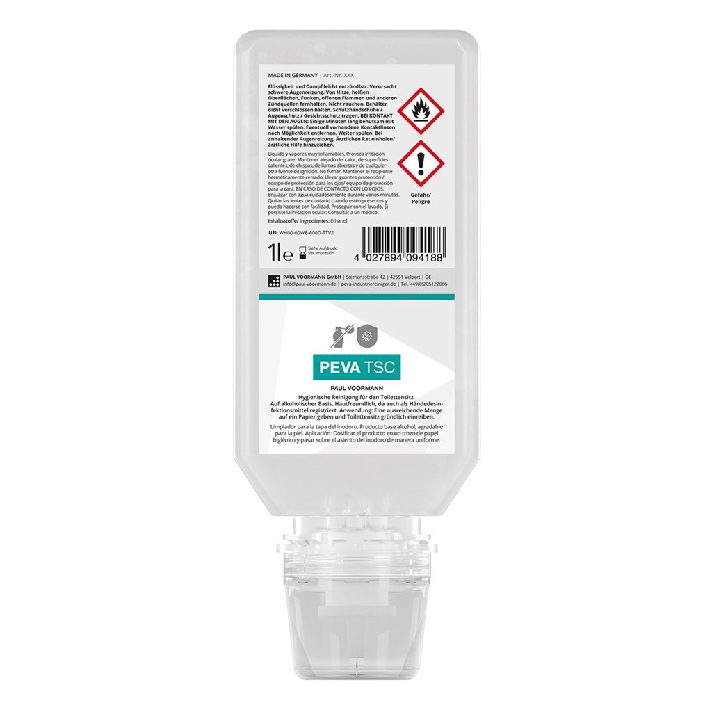 Toilettensitzreiniger "Peva" 1L Softflas