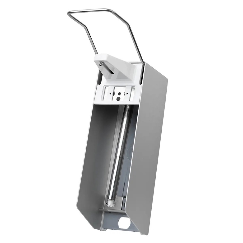 Desinfektionsmittelspender 1000ml Aluminium - langer Armhebel