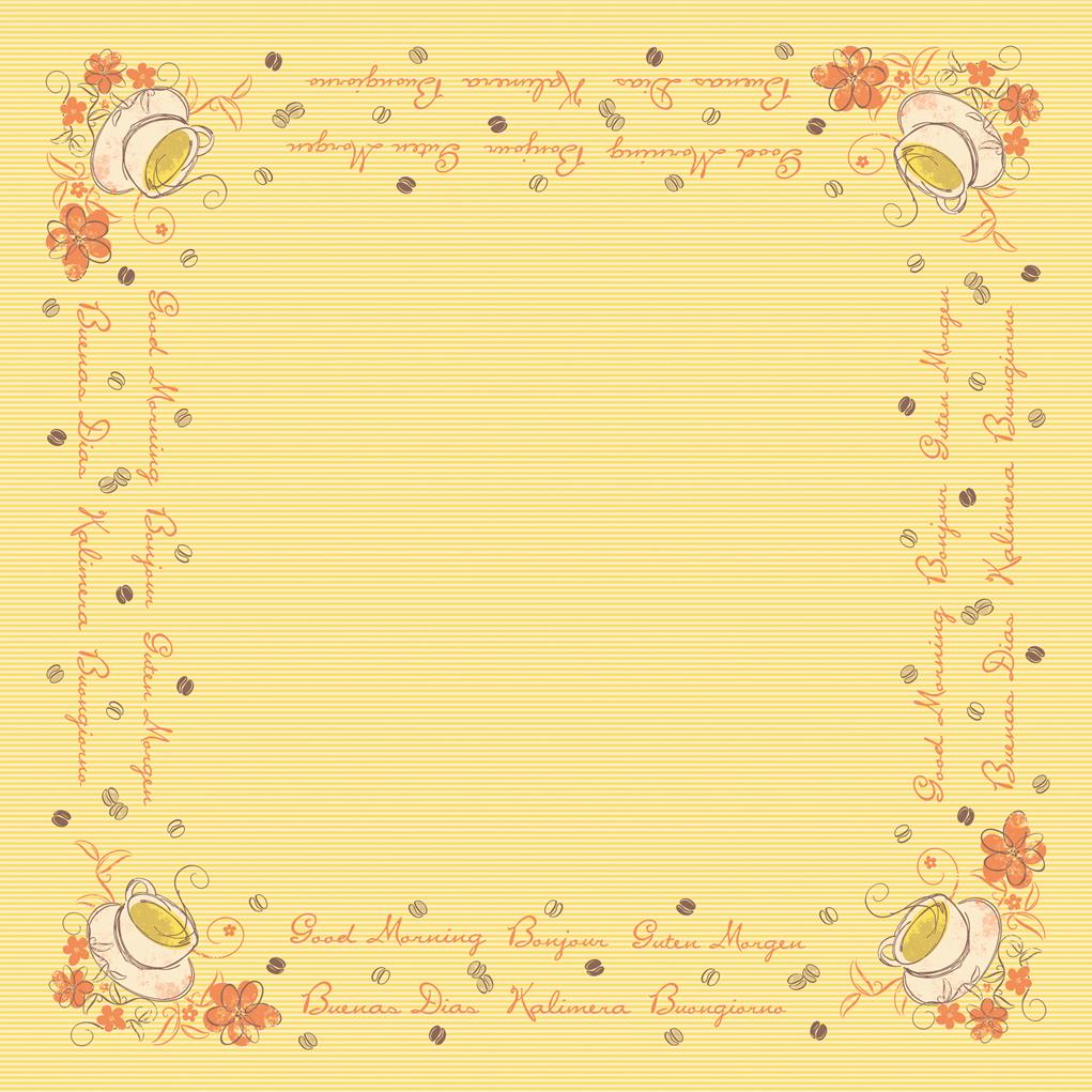 P.C. Tischdecke Sunny New Day 80 x 80 cm 1/8-Falz P.C. Tischdecke Sunny New Day 80 x 80 cm 1/8-Falz