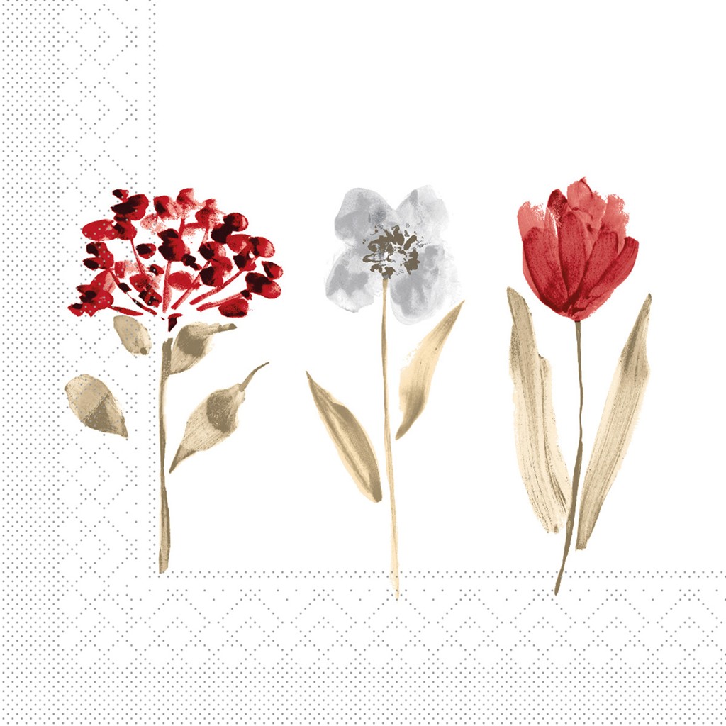 Tissue 3-lg. Serviette Selma (Herbst 33 x 33 cm 1/4 Falz