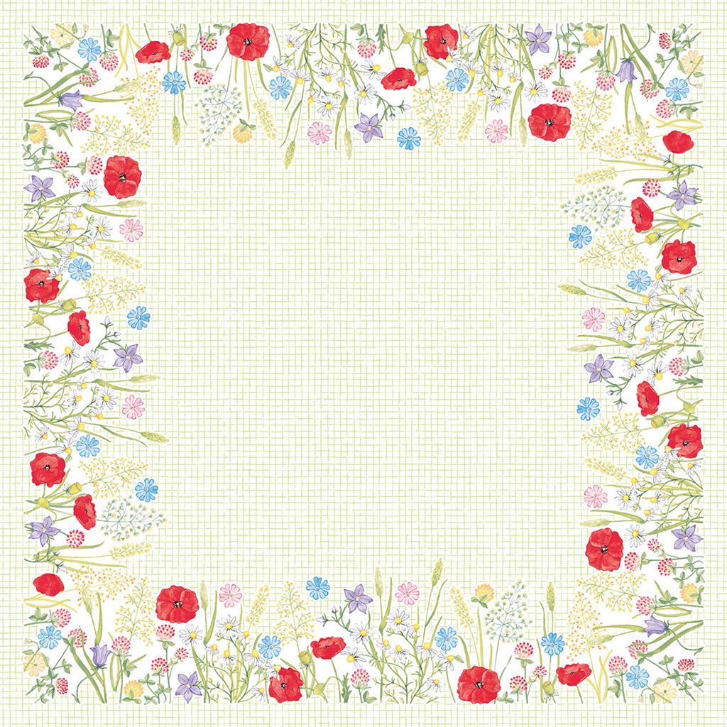 Linclass-Premium Tischdecke  Susanne 80 x 80 cm 1/8-Falz