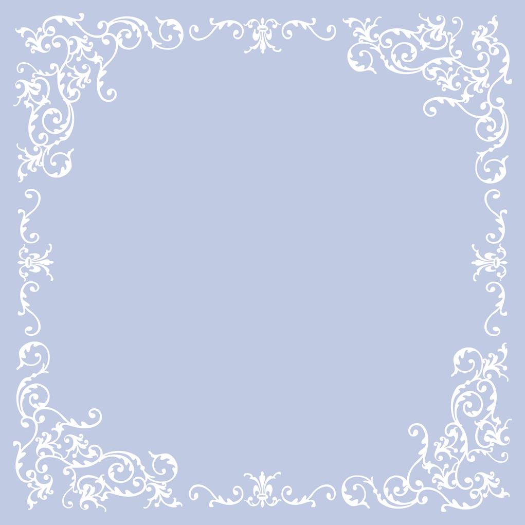 Linclass Tischdecke Pomp pastellblau 80 x 80 cm 1/8-Falz