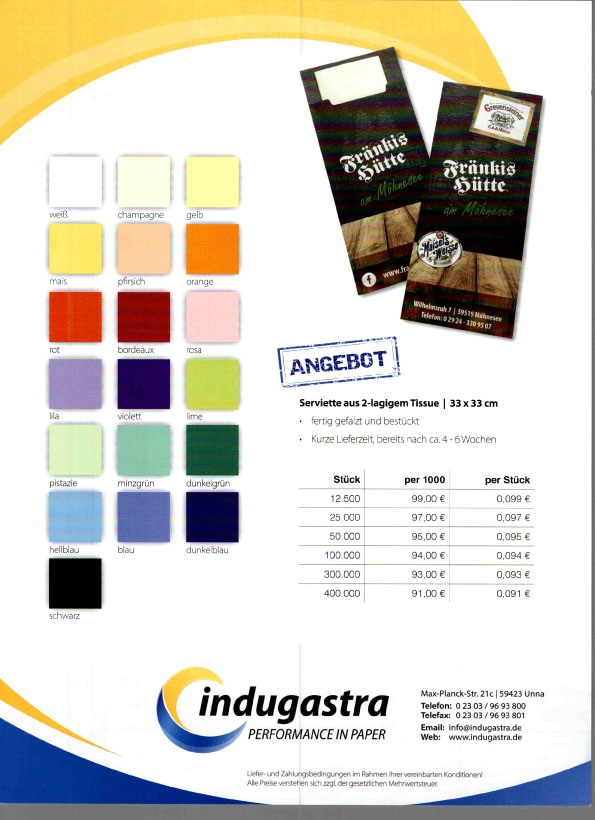 Flyer Bestecktaschen