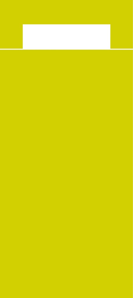 Papier + Tissue Bestecktasche  Basic lim 202 x 85 mm