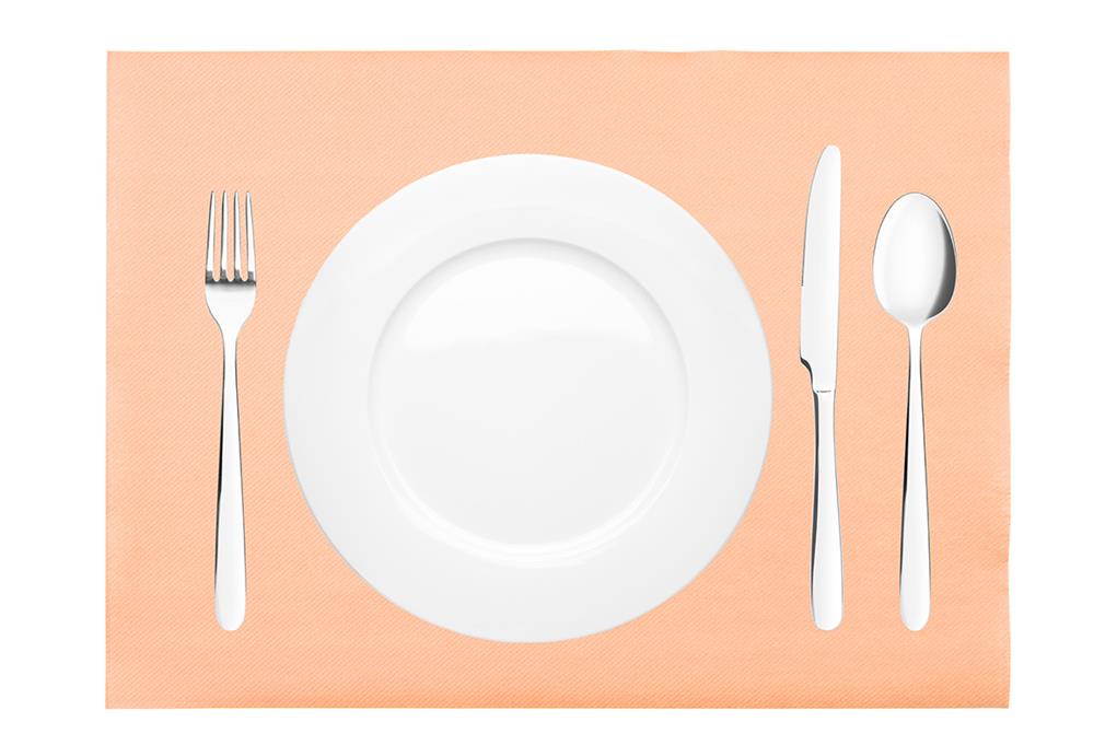 Linclass-Premium Tischsets Basic aprikot 40 x 30 cm