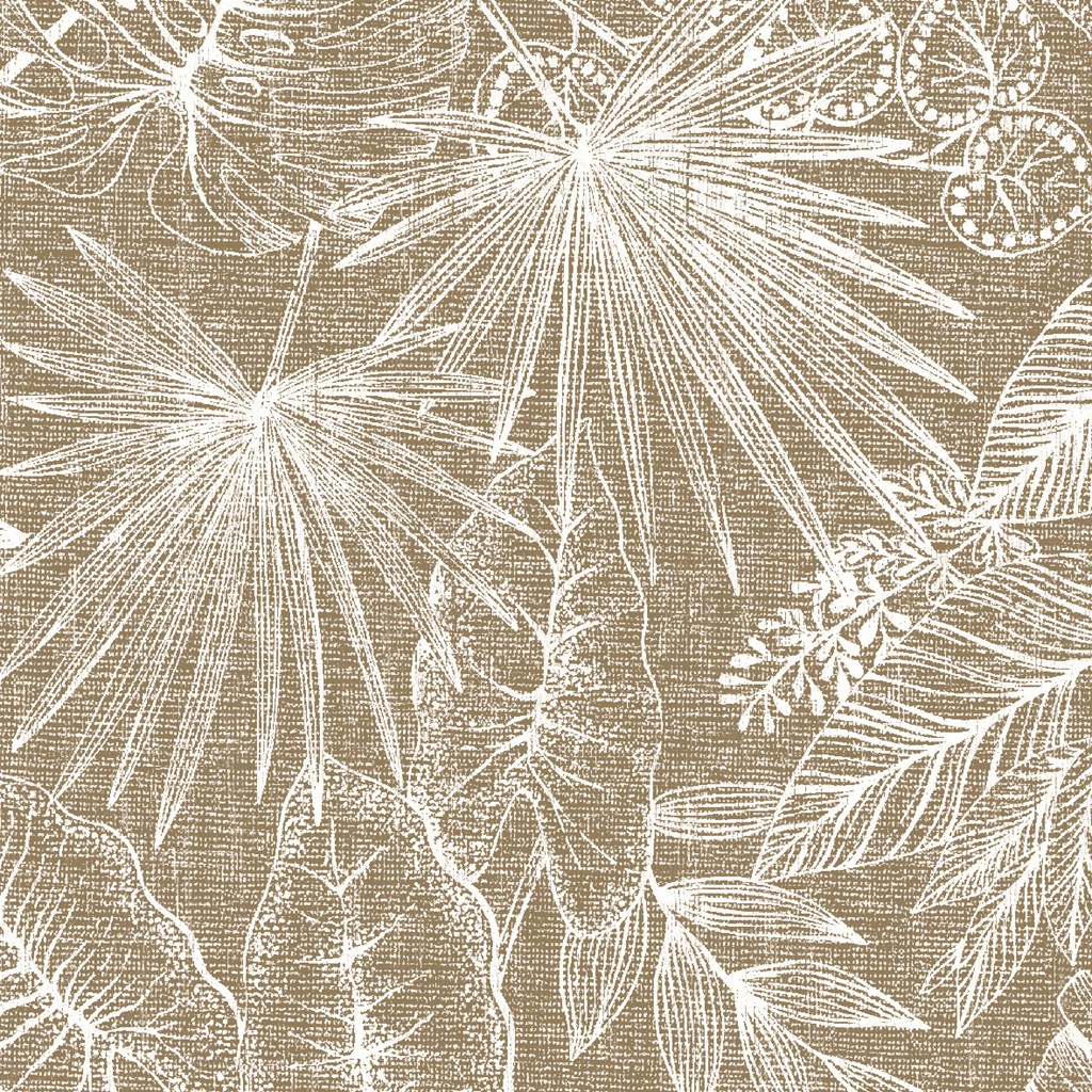 Linclass Serviette Kona braun 40 x 40 cm 1/4 Falz