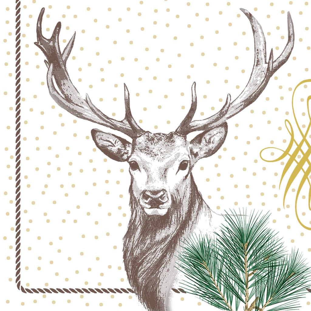 Linclass Serviette Gustav 40 x 40 cm 1/4 Falz