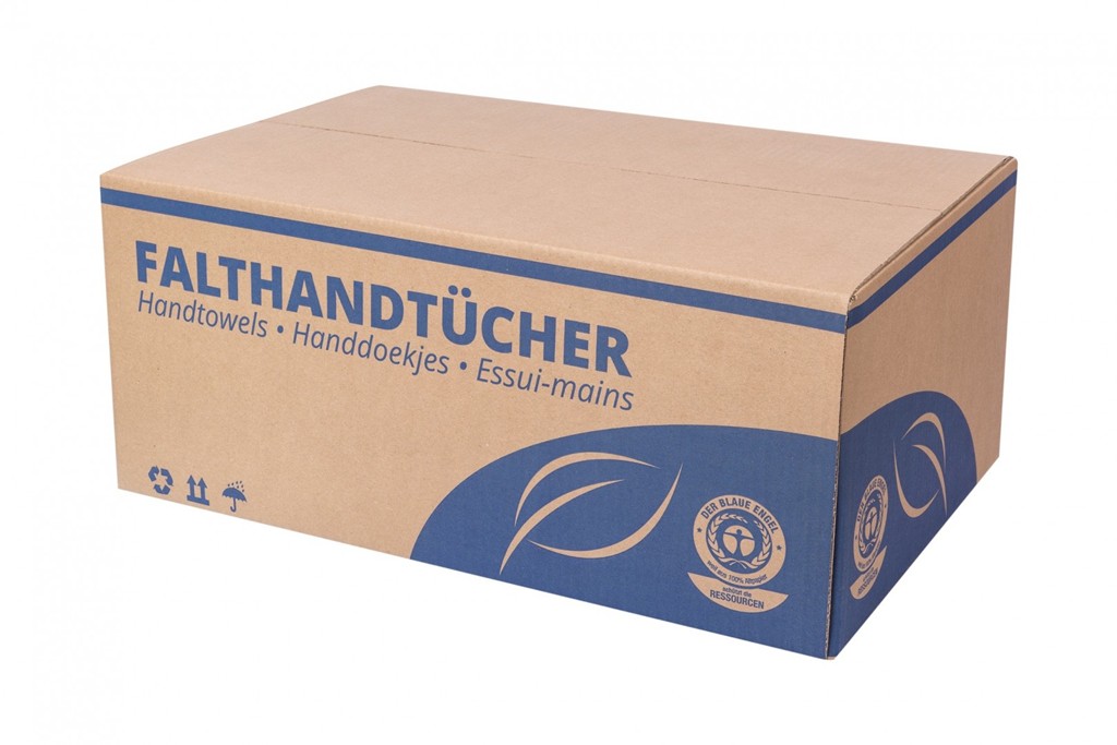 Falthandtuch *Classic* 1-lg. 25x50cm Recyclingqualität