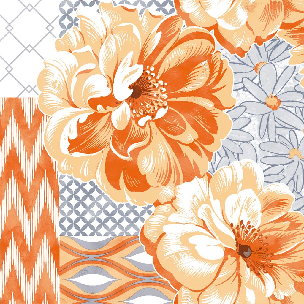 Linclass Serviette Ronja 40 x 40 cm 1/4 Falz