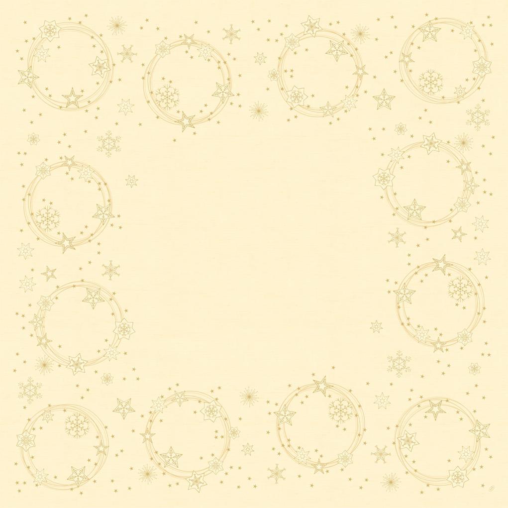 Mitteldecke Dunicel Star Shine cream 84 x 84 cm,