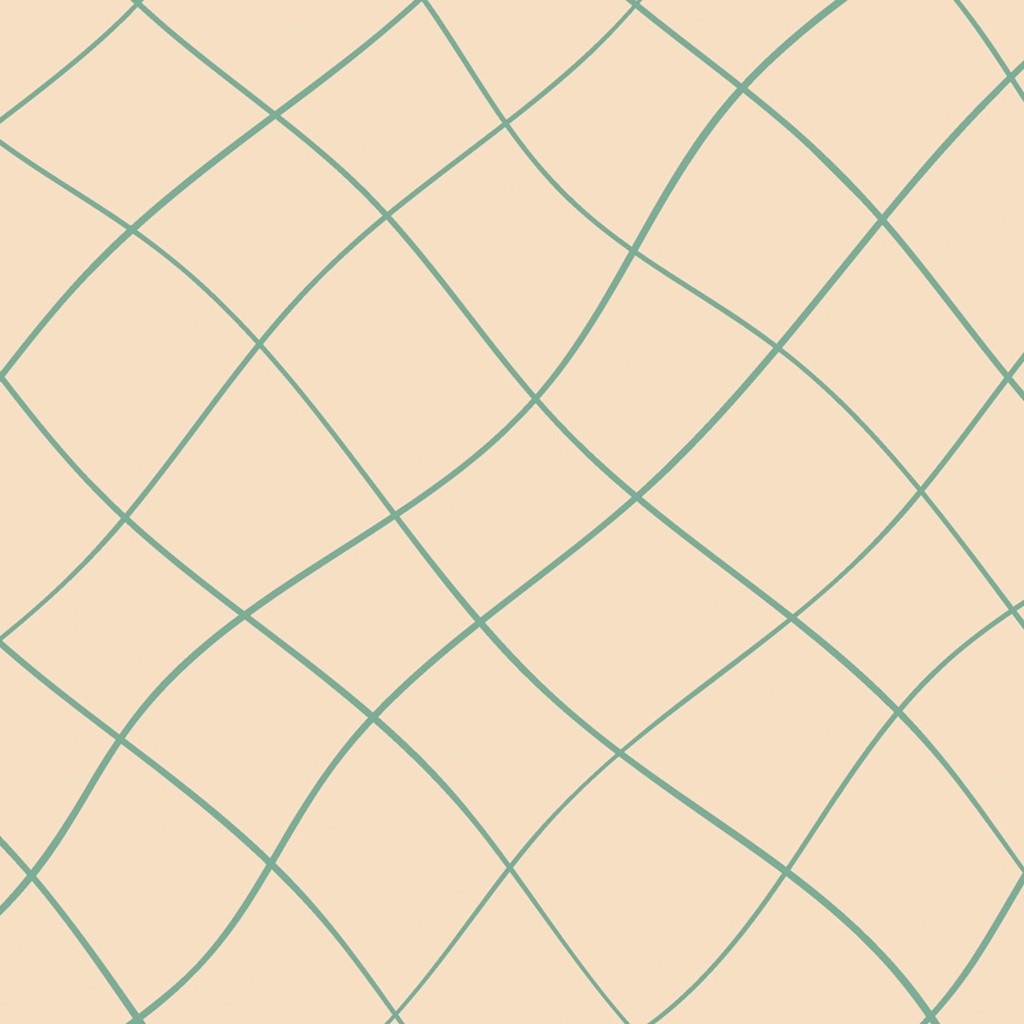 Linclass Serviette Louis Waves eukalyptu 40 x 40 cm 1/4 Falz