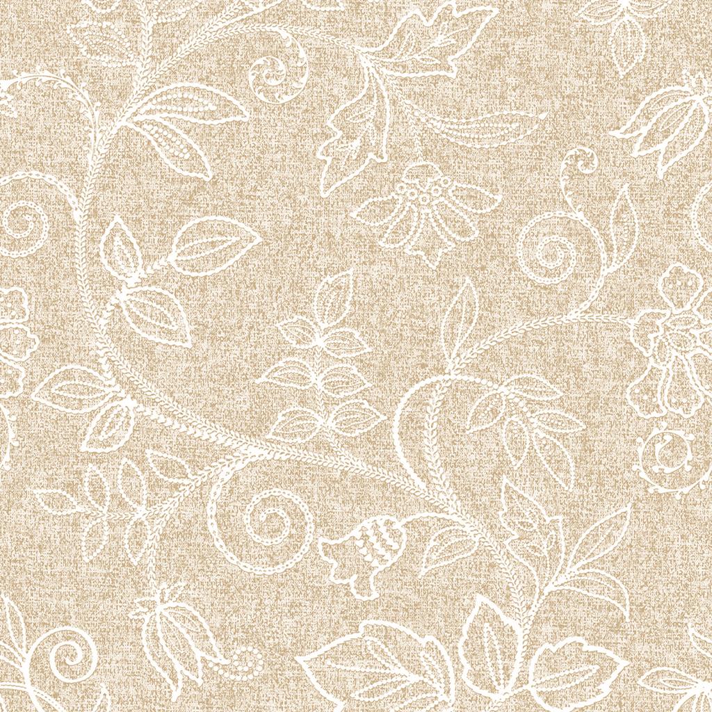 Linclass Serviette Darlyn hellbraun 40 x 40 cm 1/4 Falz