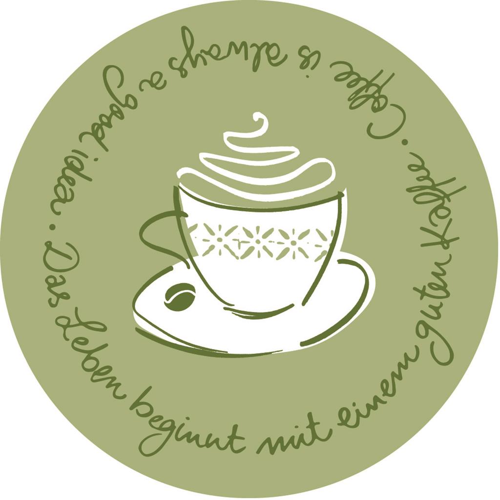 Tissue 9-lg Deckchen Tasty Coffee oliv 90 mm 6x250