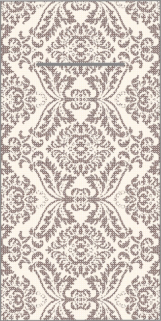 Linclass Pocket-Nap. Kiyan braun 40 x 40 cm 1/8 Falz