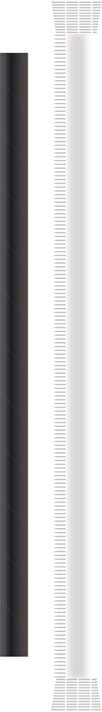 Papier  Papiertrinkhalm  schwarz gehüllt Ø 8 mm / 230 mm