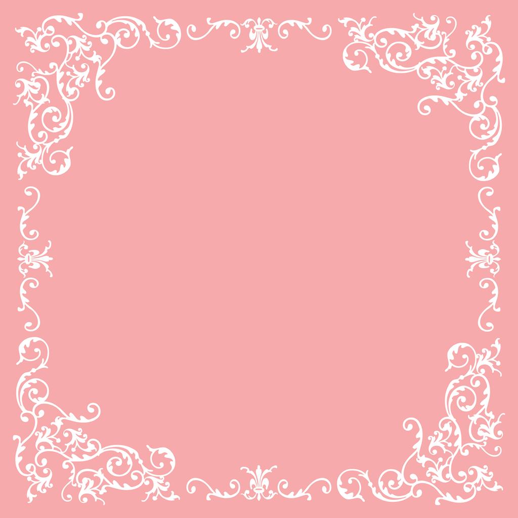 Linclass Tischdecke Pomp rosa-weiss 80 x 80 cm 1/8-Falz