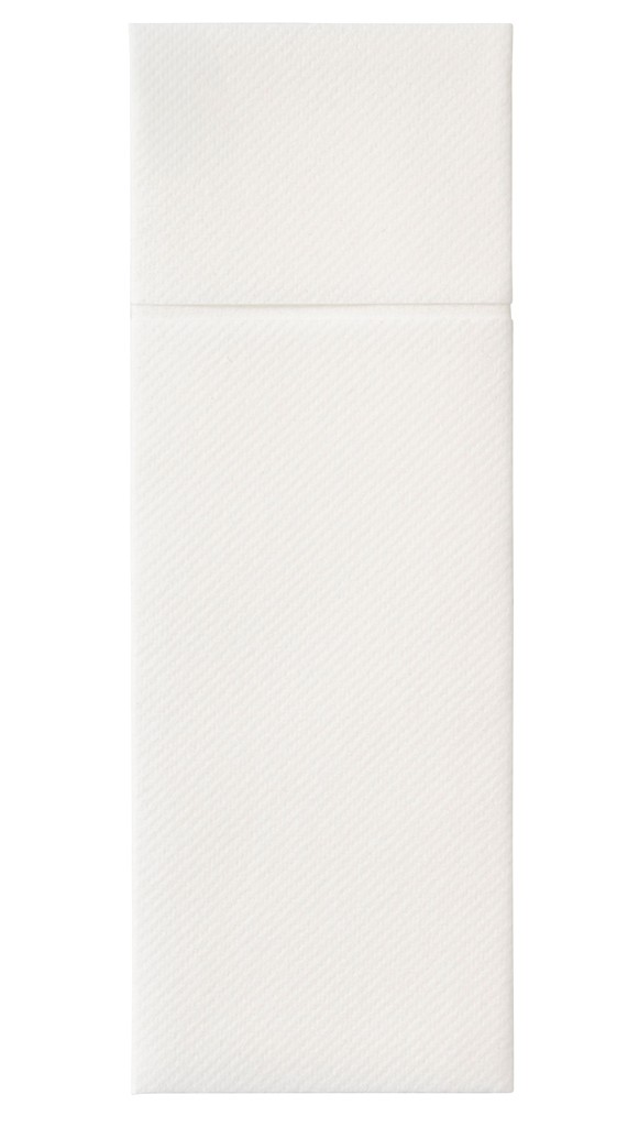 Airlaid Bestecktasche 40x30 cm, weiß