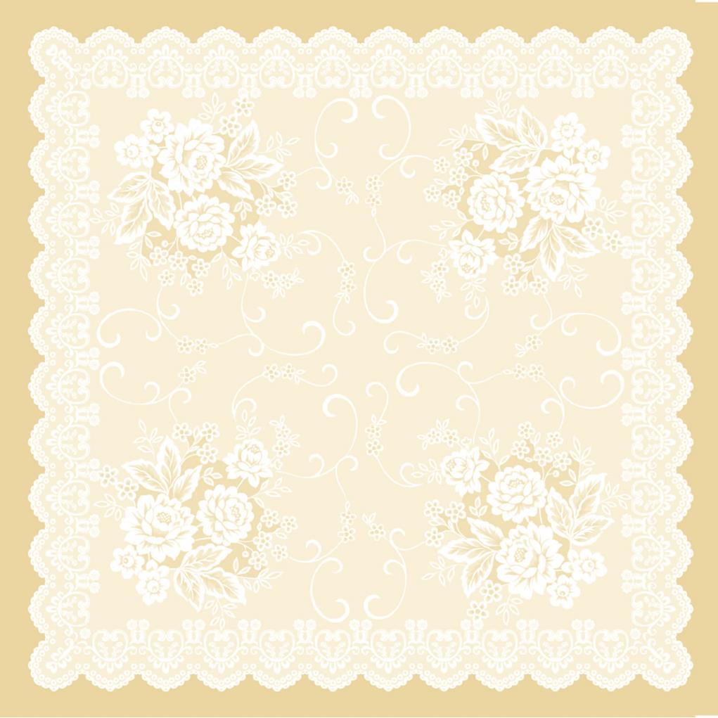 Linclass Tischdecke Franziska beige 80 x 80 cm 1/8-Falz Linclass Tischdecke Franziska beige 80 x 80 cm 1/8-Falz