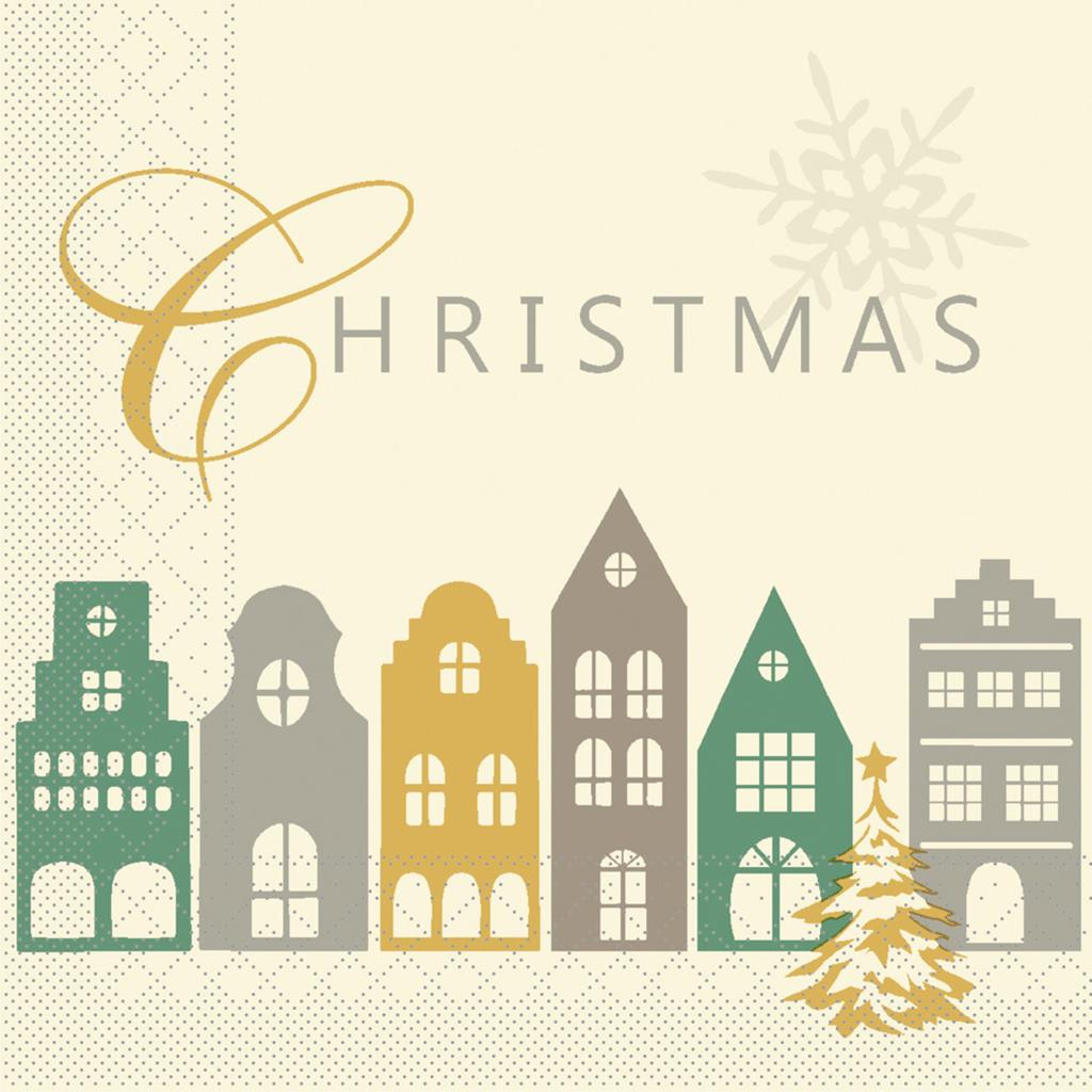 Tissue 3-lg Serviette  Julika 24 x 24 cm 1/4 Falz