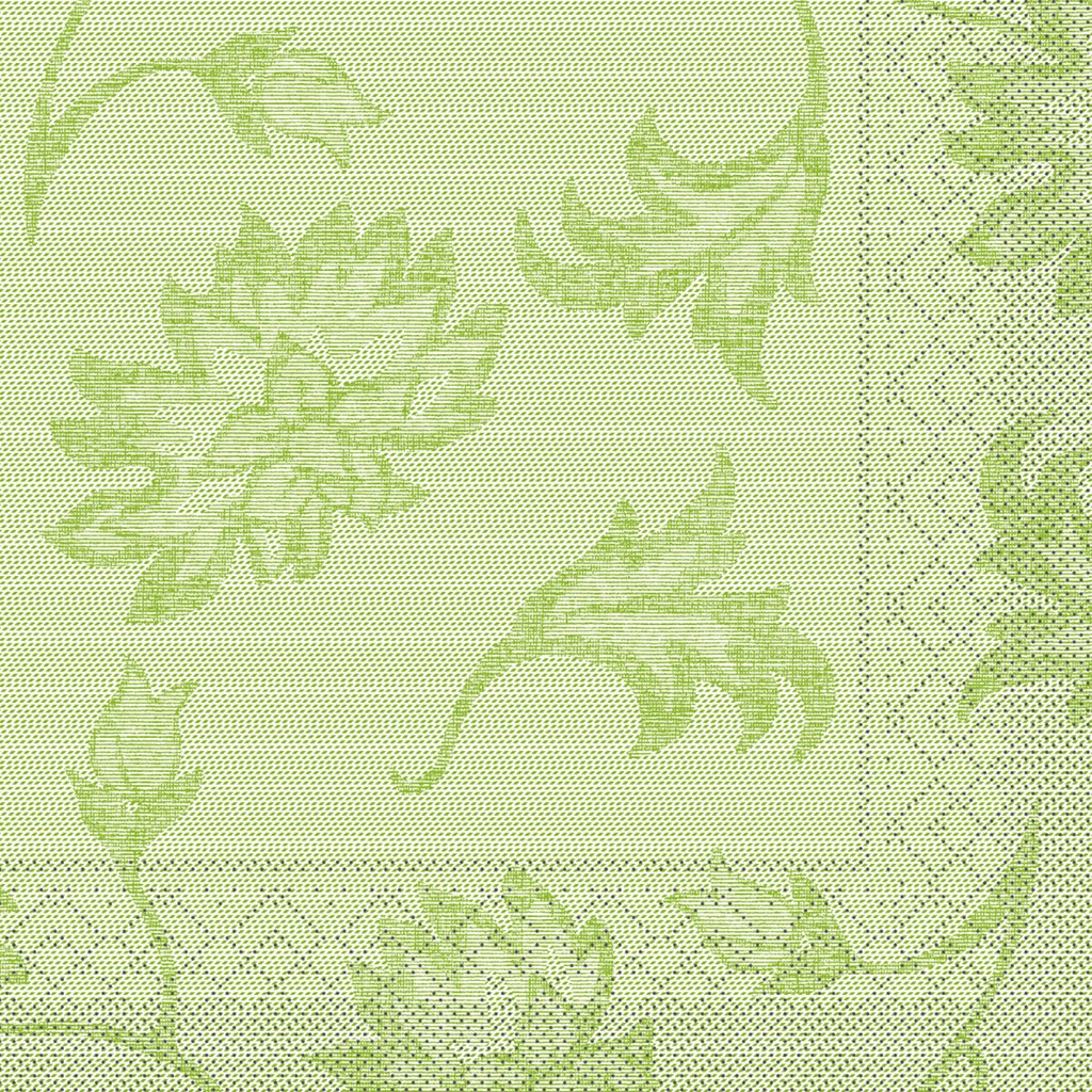 Tissue Serviette Lisboa schilfgrün 40 x 40 cm 1/4 Falz 3-lg.