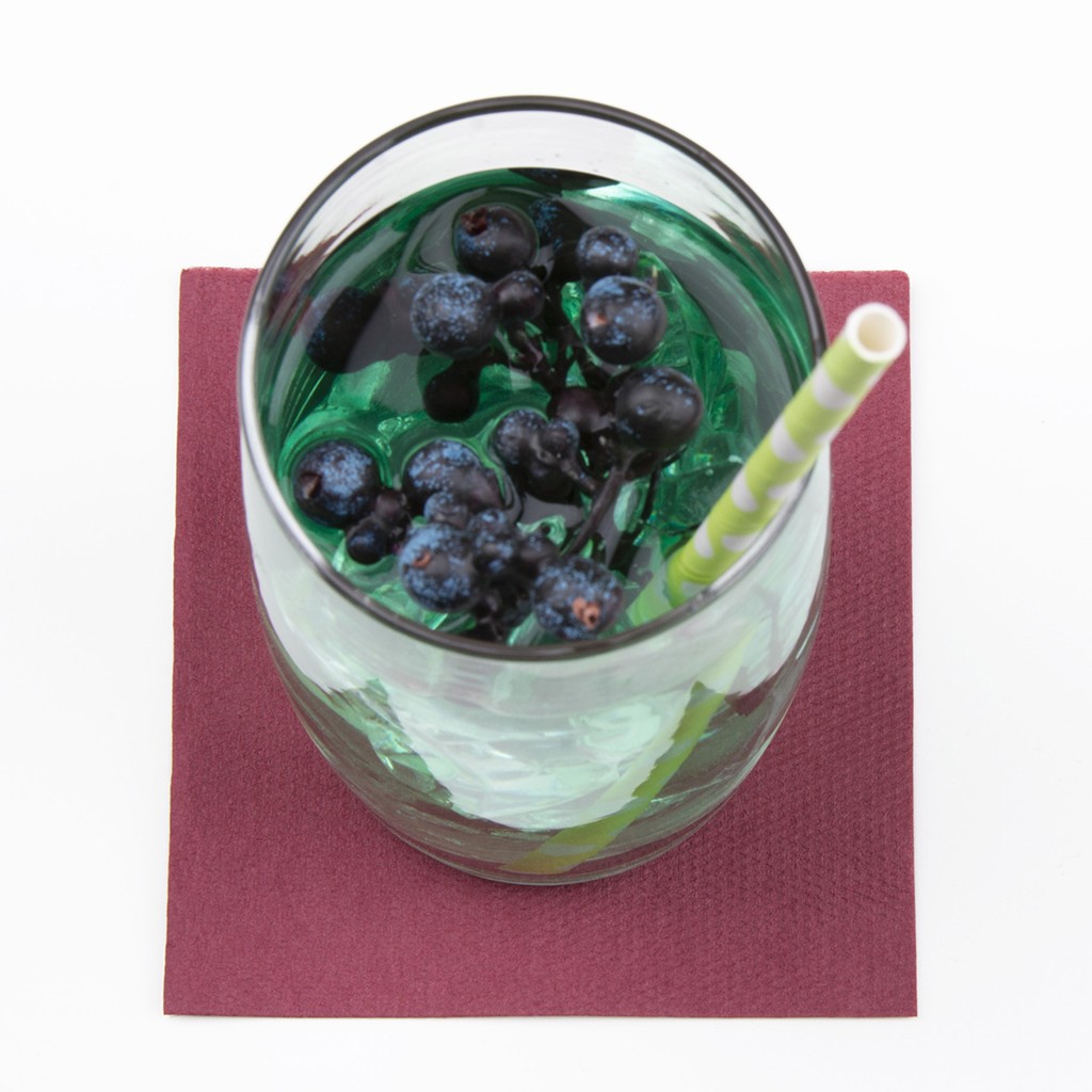 Softpoint Serviette Basic bordeaux 20 x 20 cm 1/4 Falz