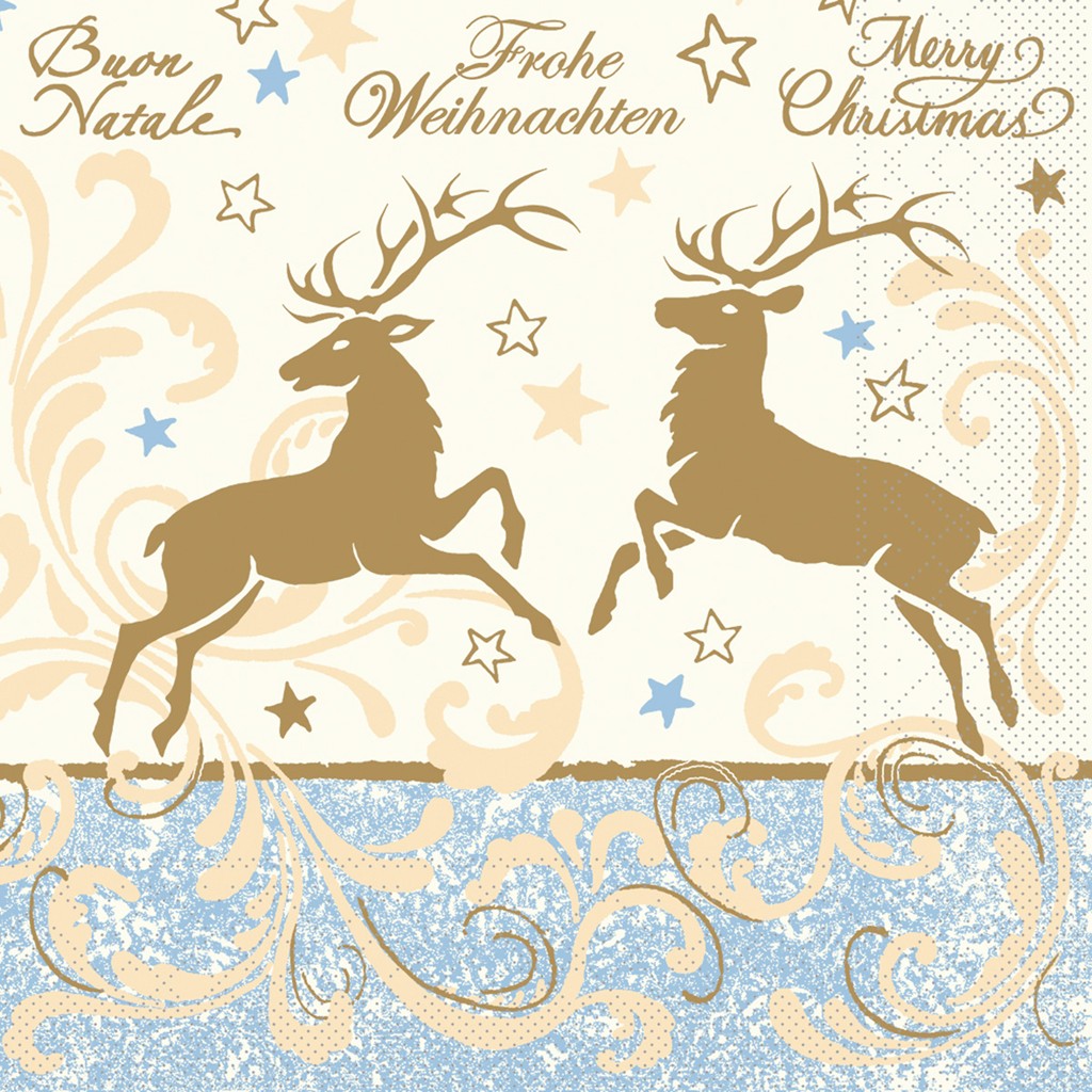 Tissue 3-lagig Serviette Liroy 33 x 33 cm 1/4 Falz