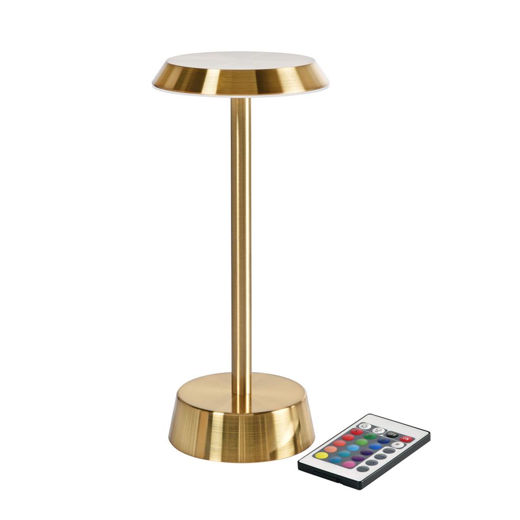 LED Lampe kabellos Nour 26,3 cm (H) 11,9 cm (D) gold