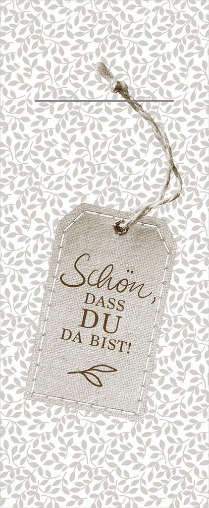 Linclass-Prof. Pocket-Nap. Etikett Stoff 40 x 33 cm 1/8 Falz braun