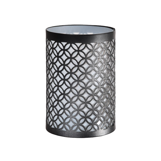 Kerzenhalter Taj 130 x 89 mm, schwarz, Metall Kerzenhalter Taj 130 x 89 mm, schwarz, Metall