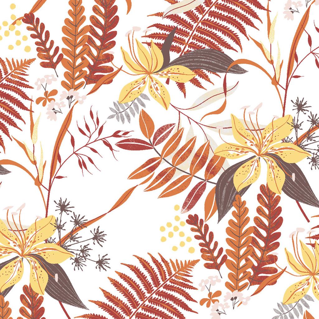 Linclass Serviette Hennes weiss 40 x 40 cm 1/4 Falz