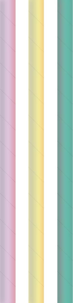 Papier  Papiertrinkhalm  Pastel Mix Ø 8 mm / 200 mm