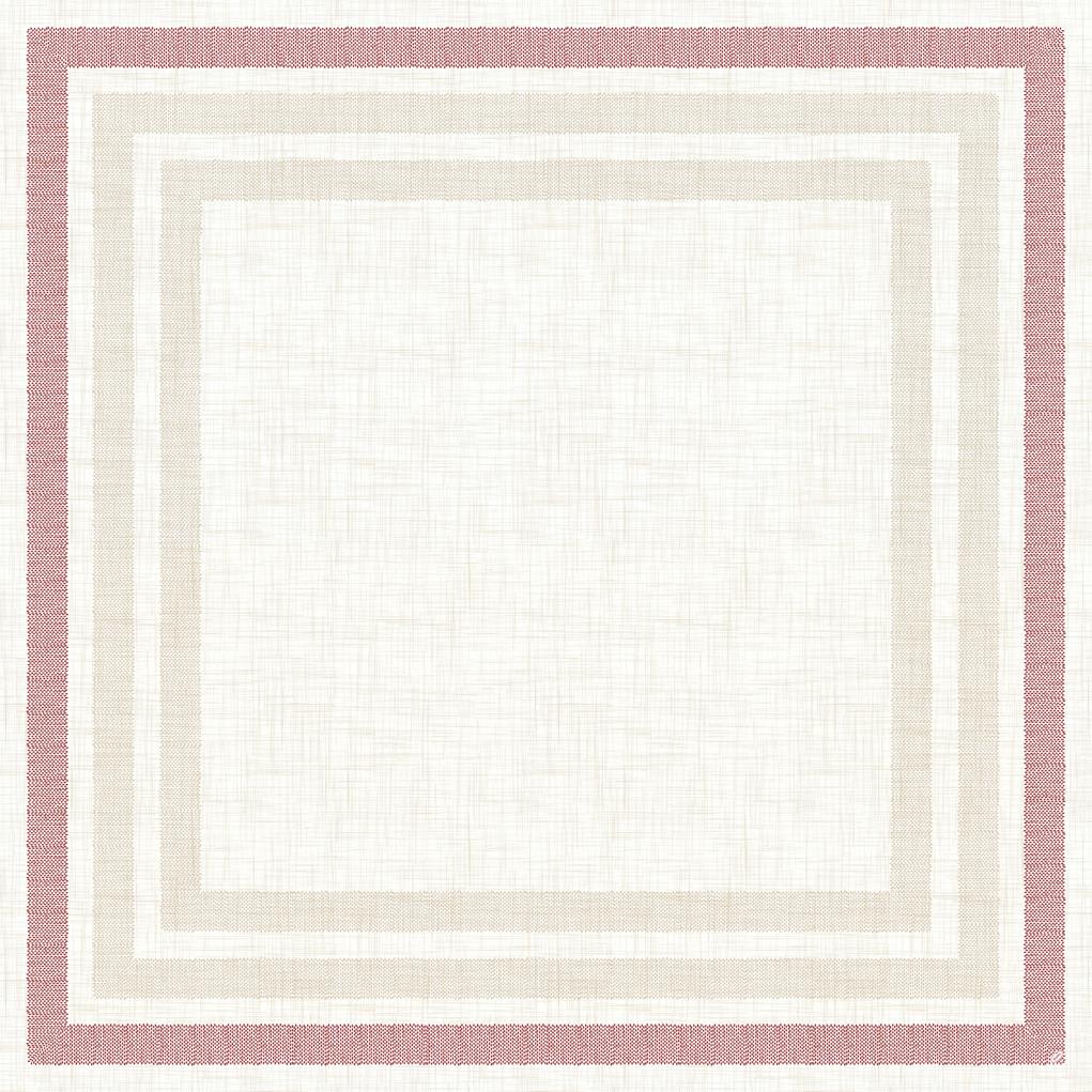 Mitteldecken Dunicel Rigato bordeaux, 84 x 84cm