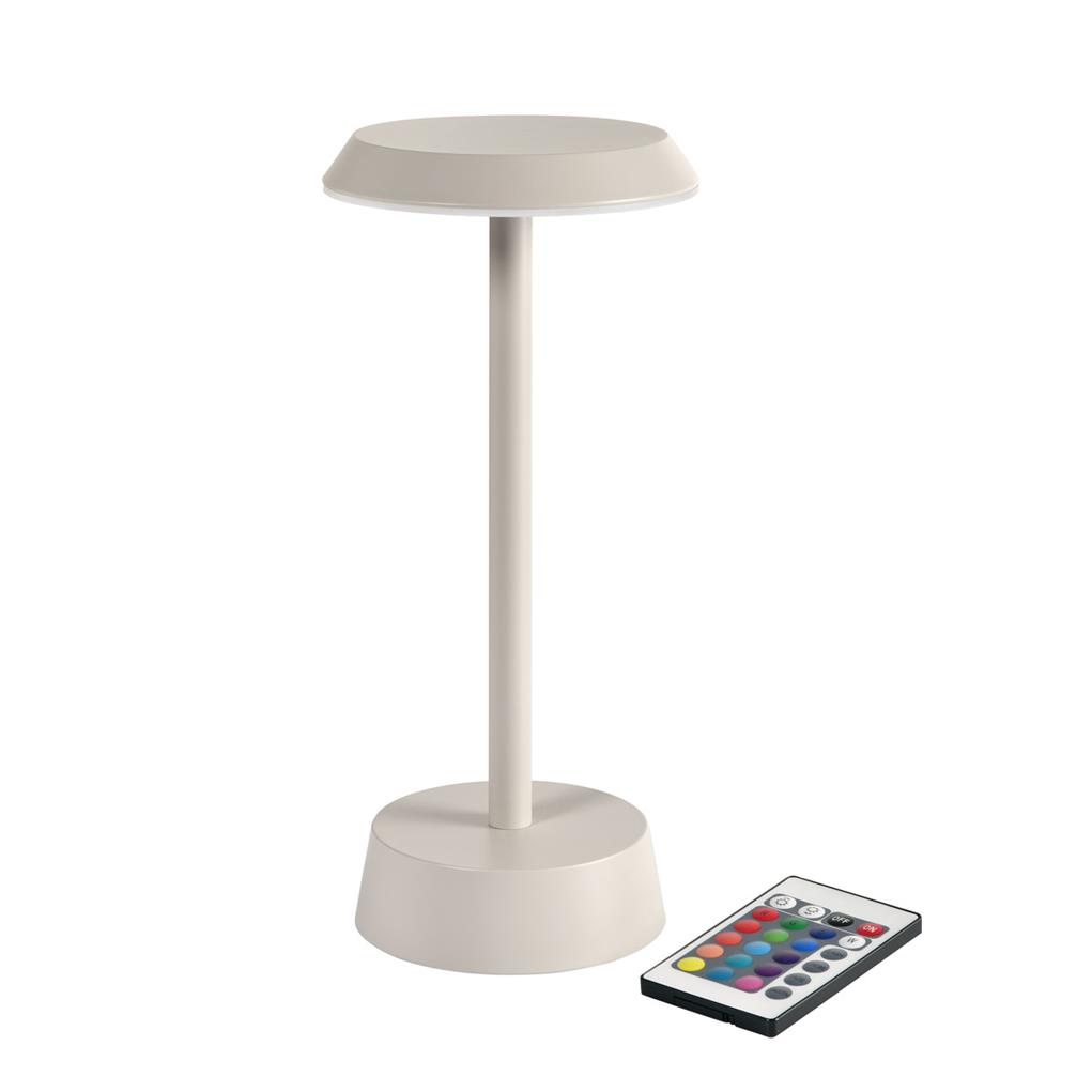 Led Lampe Nour, taupe Nour, 26 cm x Ø 11,8 cm, taupe