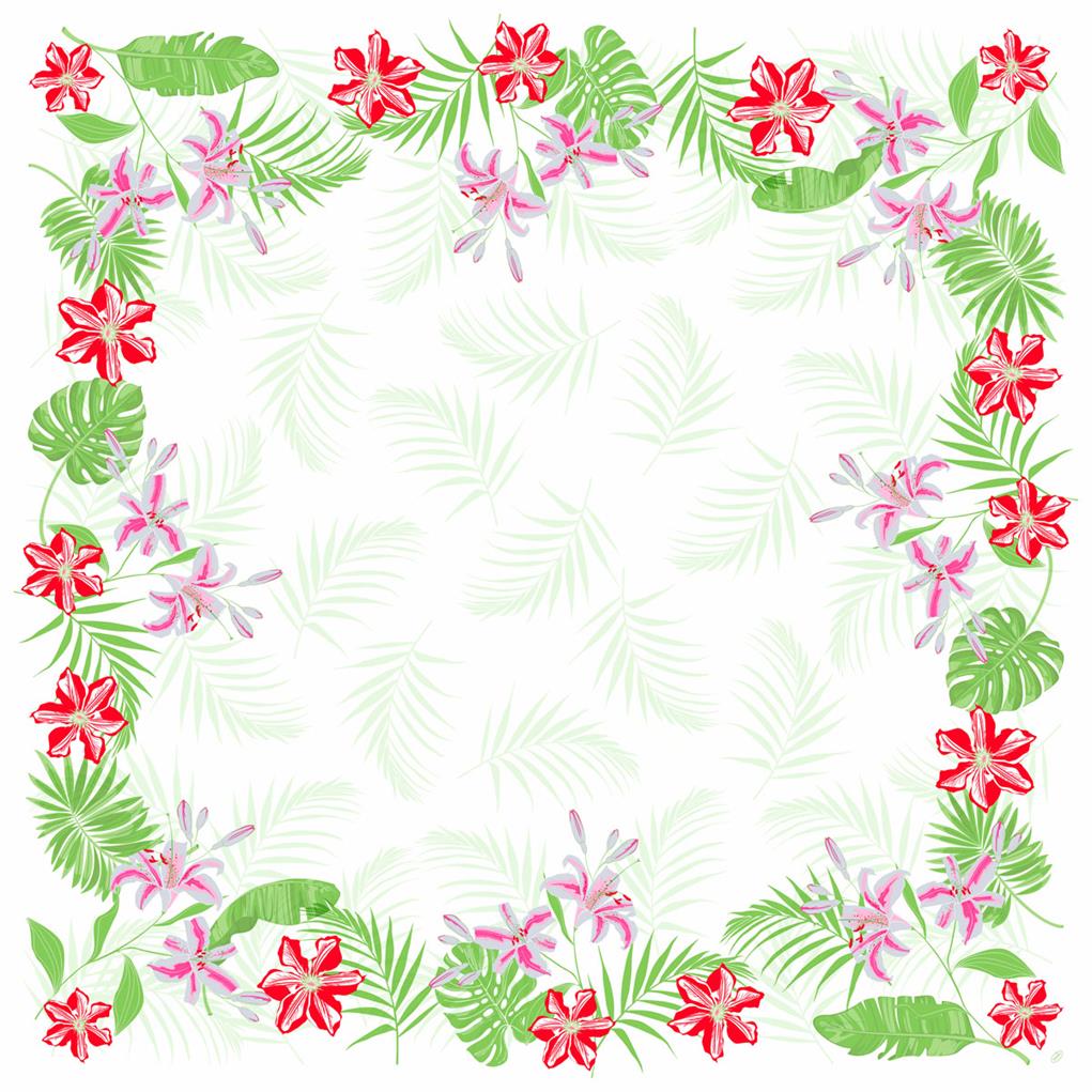 Dunicel-Mitteldecken Tropical Lily 84 x 84 cm