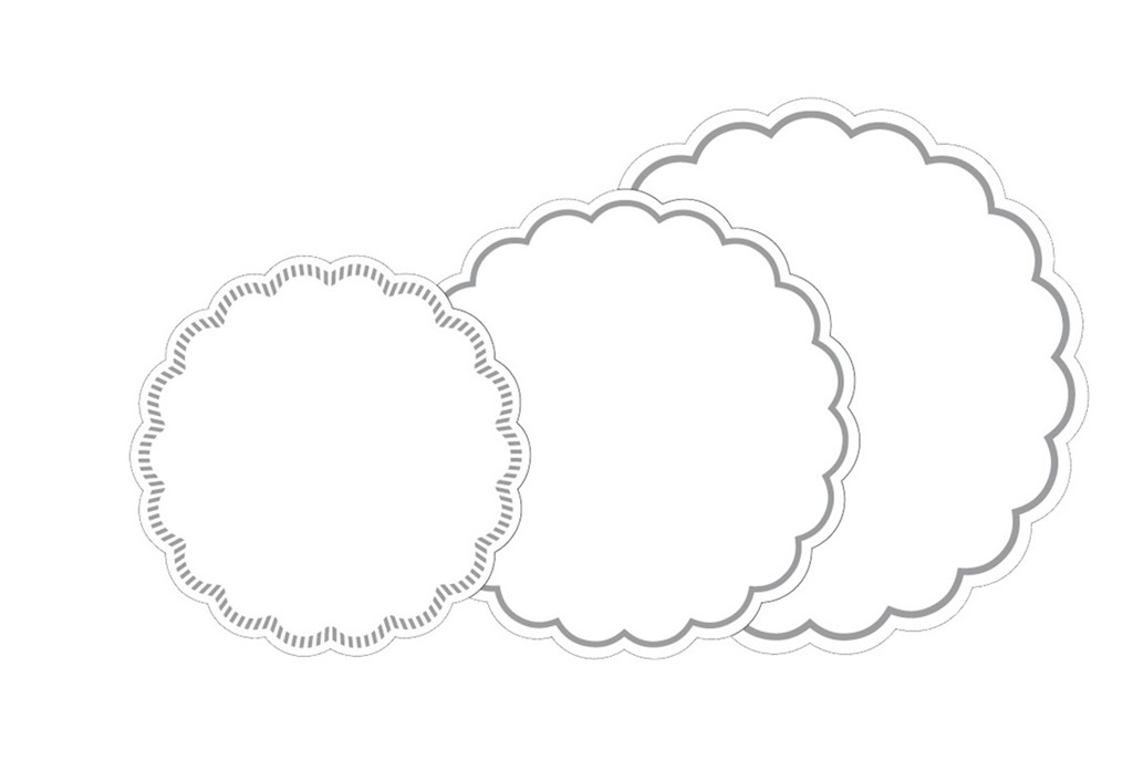 Tissue 7-lg. Deckchen Basic weiss 120 mm