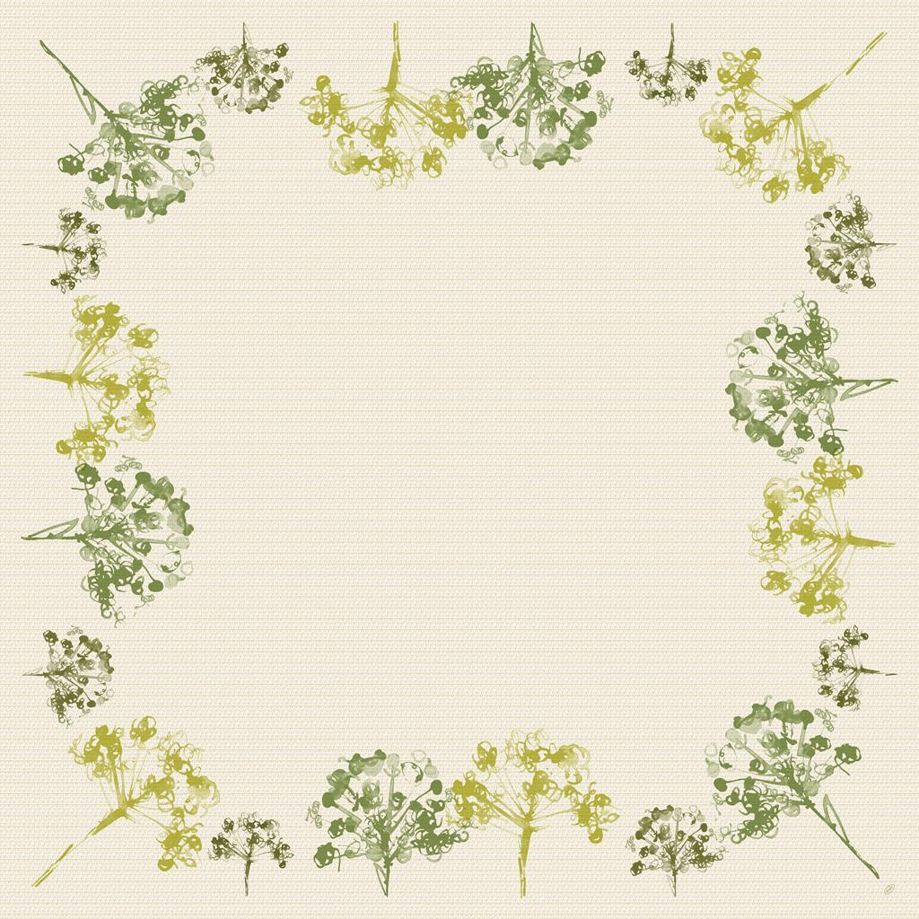 Mitteldecken Dunicel Green Umbles, 84 x 84cm