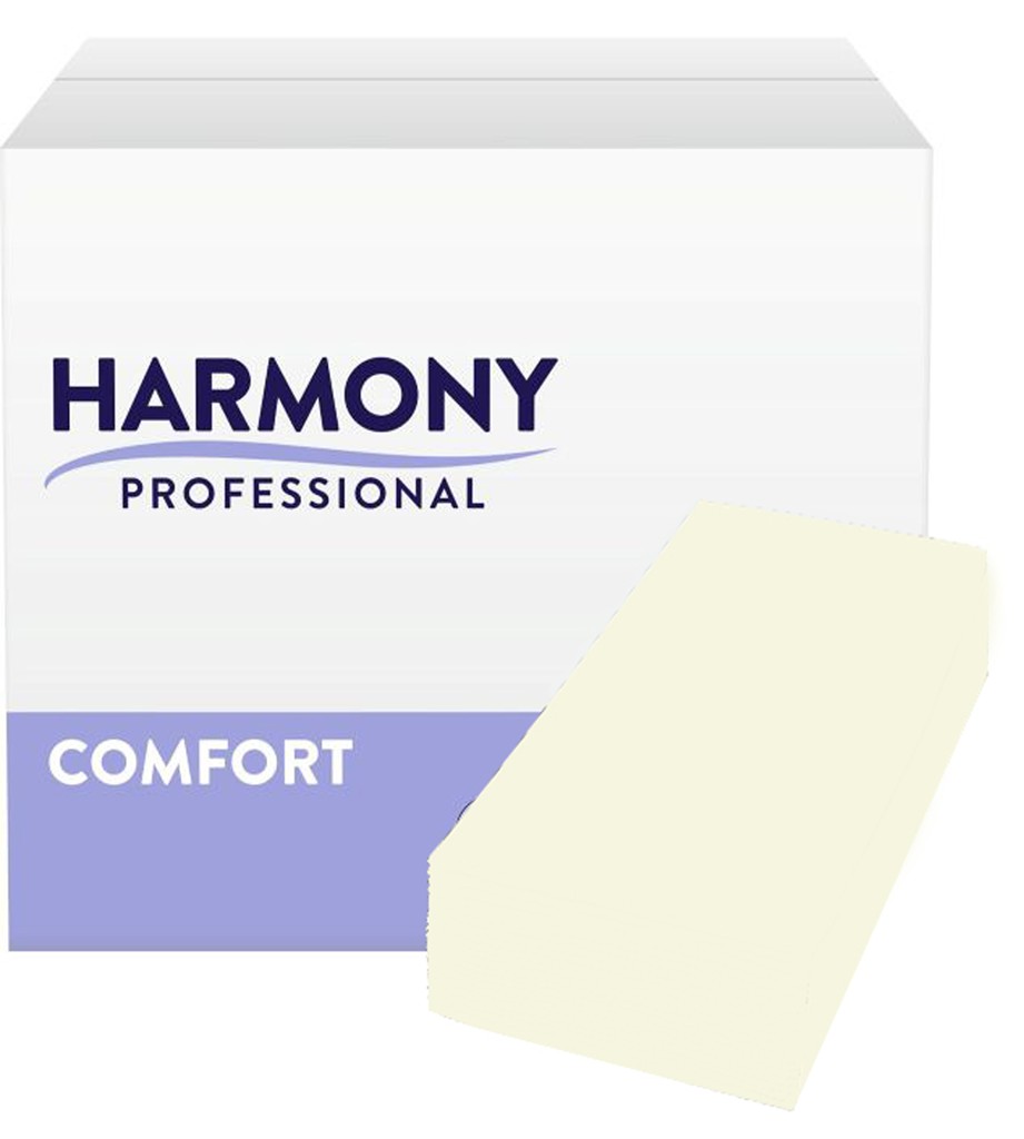 Servietten Harmony 3-lg creme 38x38cm 1/8 Falzung
