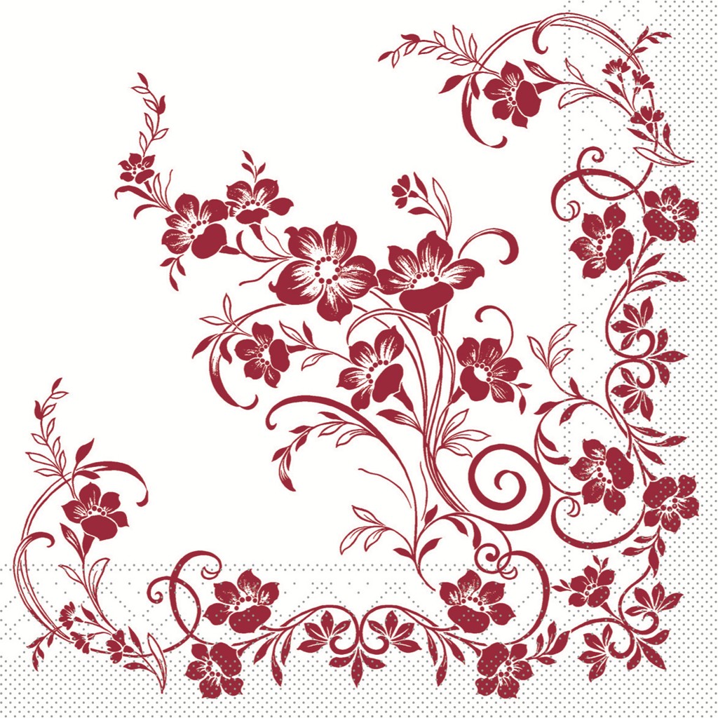 Tissue Serviette Katja 40 x 40 cm 1/4 Falz 3-lg.