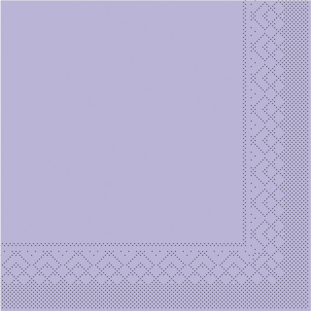 Tissue Serviette Basic lila 40 x 40 cm 1/4 Falz 3-lg.
