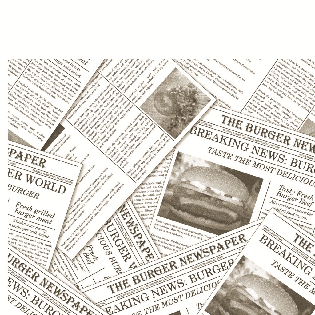 Linclass-Prof. Nap to go Newspaper grau 33 x 33 cm 1/4 Falz