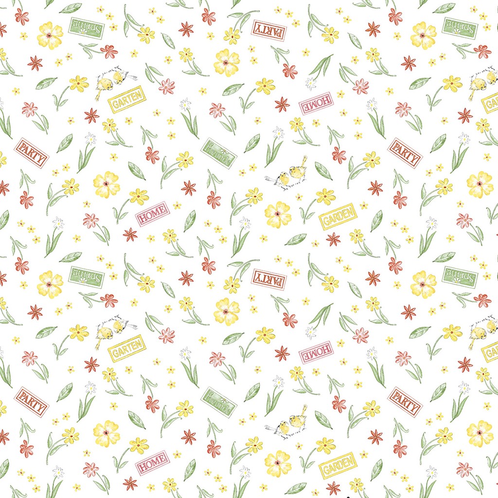 Linclass Tischdecke Gartenparty 80 x 80 cm 1/8-Falz