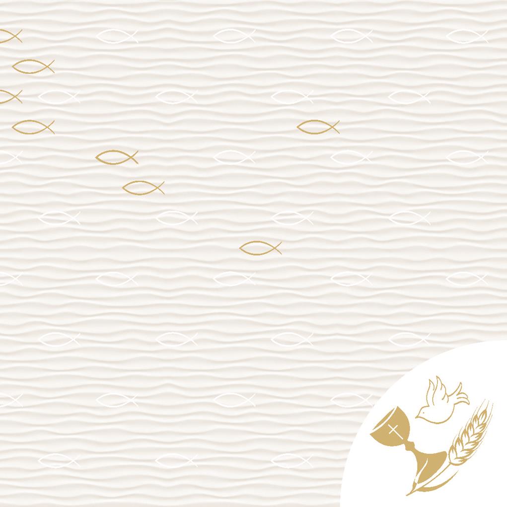 Linclass-Premium Serviette Kommunion/Kon 40 x 40 cm 1/4 Falz