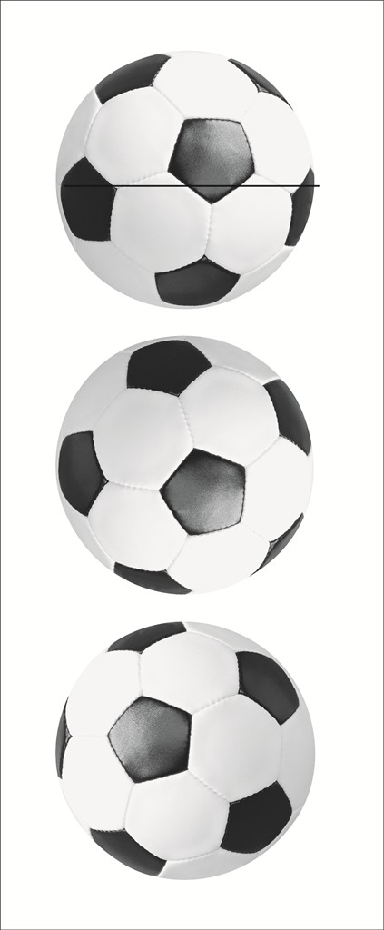 Linclass-Prof. Pocket-Nap. Fußball 40 x 33 cm 1/8 Falz