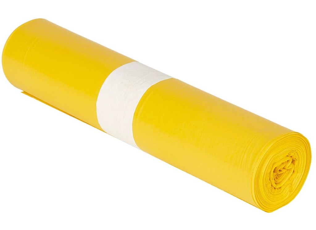 LDPE-Müllsäcke "Typ60" gelb 700x1100mm, 120 Liter