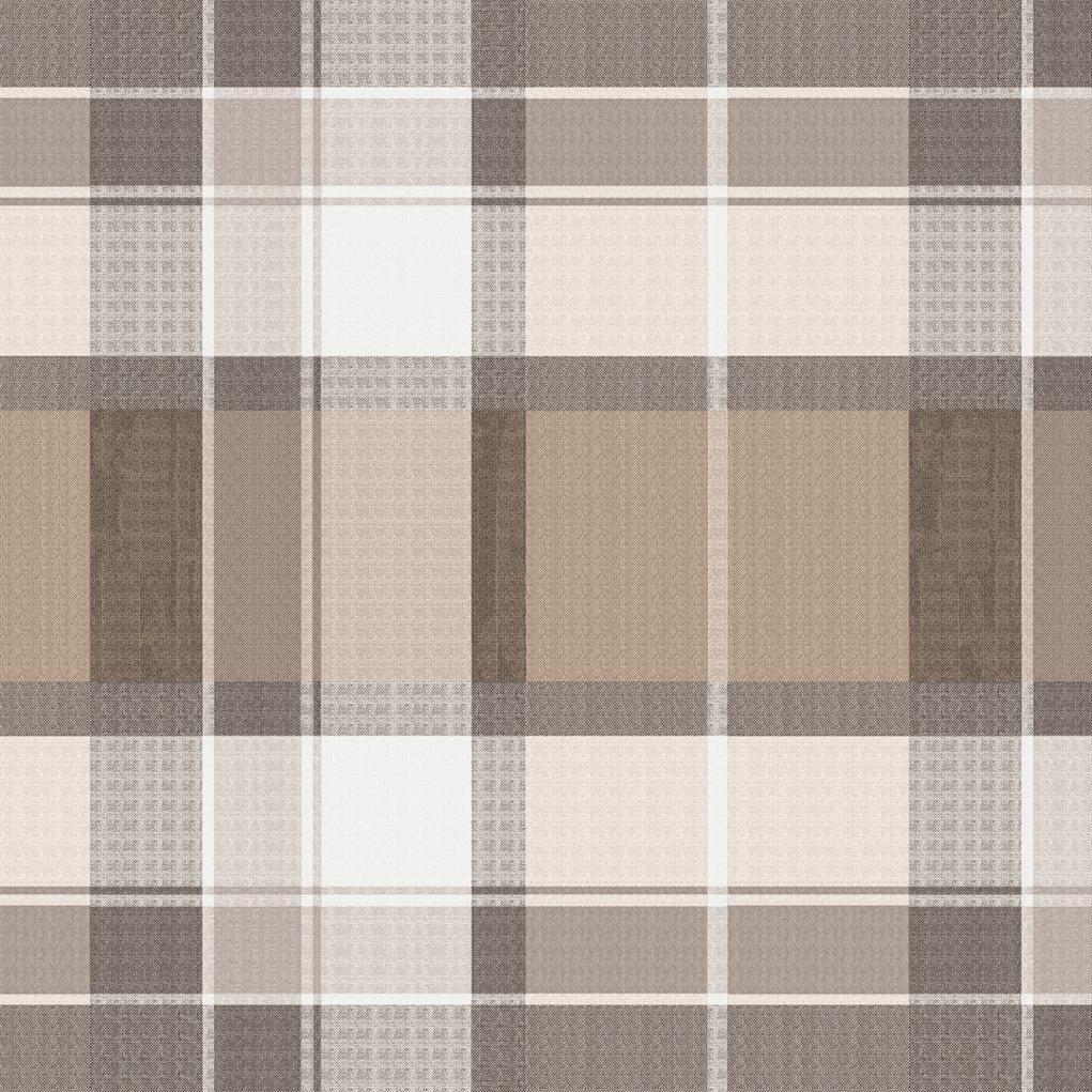 Linclass Tischdecke Marc braun-schwarz 80 x 80 cm 1/8-Falz