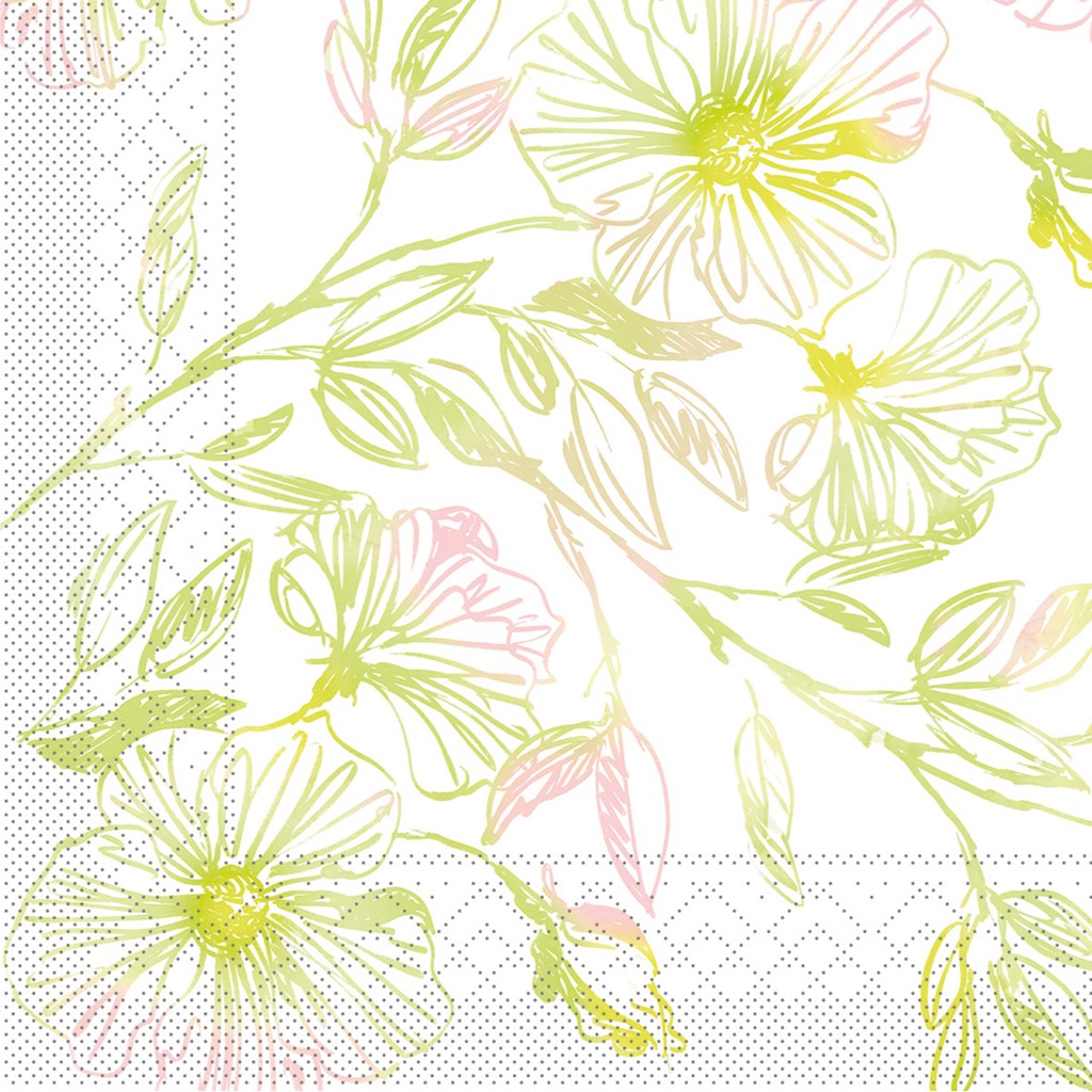 Tissue Serviette Kelani 40 x 40 cm 1/4 Falz 3-lg