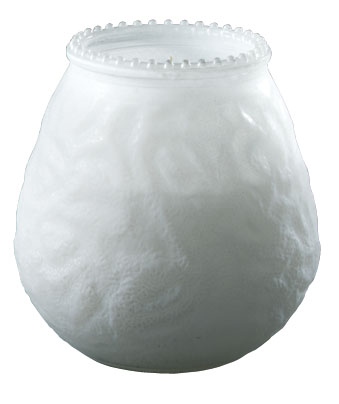 Kerzengläser Venezia weiß, 150 x70 Ø cm